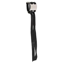 Gianfranco Ferré Black Leather Bracelet - 2000s Black