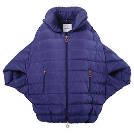 Jaqueta de down oversized Moncler com mangas kimono Azul