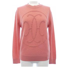 Hermès Hermes Kaschmir Strickwaren Pink