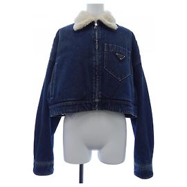 Prada GFB289 S212 10UJ Denim Jacket Blue Navy blue