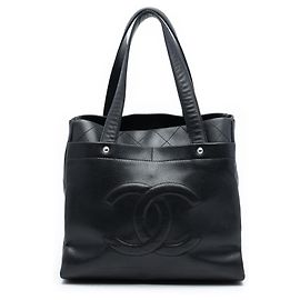Chanel Schwarze Kaviar Ultimate Executive Tote Schwarz