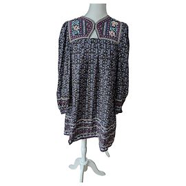 Robe à imprimé floral Sea New York Rose Bleu Multicolore Bleu foncé