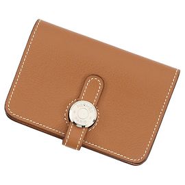 Hermès Dogon Kartenetui in Gold Golden