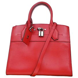 Sac à main City Steamer en cuir PM Louis Vuitton Rouge
