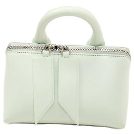 Bolsa mini de couro Attico Friday aquamarine Verde