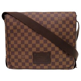 Louis Vuitton Damier Brooklyn MM Shoulder Bag Brown Damier ebene