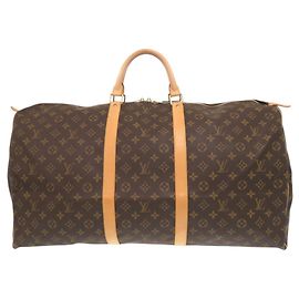 Sac Boston Keepall 60 Monogram Louis Vuitton Marron Monogramme