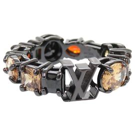 Schwarzer Metallbandring Louis Vuitton Schwarz
