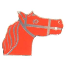 Hermès Twilly Ring Cadrege aus orangefarbenem Metall Orange