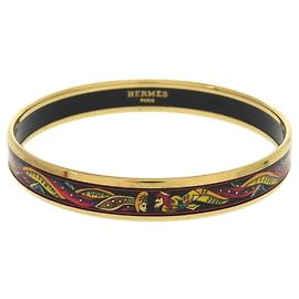Bracciale PM in smalto nero e oro di Hermès Nero D'oro