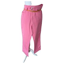 Thierry Mugler Jeans de algodón rosa Mugler Rosa