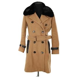 The Kooples Abrigo de lana camel Camello