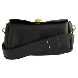 Ami Borsa a spalla in pelle nera Nero