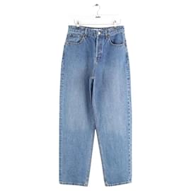 Autre Marque Jeans rectos de algodón azul Azul