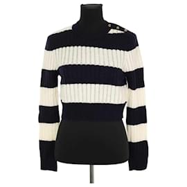 Max Mara Pull en laine marine Bleu Marine