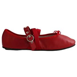 Repetto Bailarinas de cuero rojas Roja
