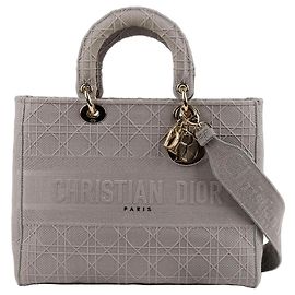 Lady Dior Große Tote Tasche Braun