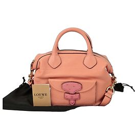 Loewe May Tote Shoulder Bag Pink