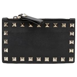Valentino Cartera con cremallera Lockstud Negro