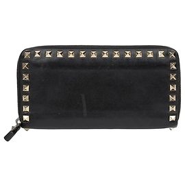 Valentino Cartera larga Rockstud Negro
