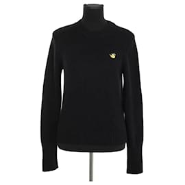 Frame Denim Schwarzer Kaschmirpullover Schwarz