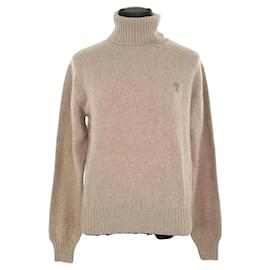 Ami Beige Kaschmirpullover Beige