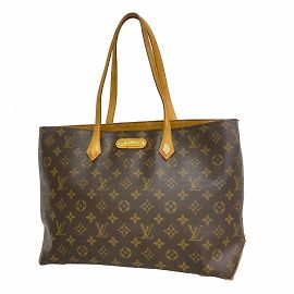 Borsa Tote Wilshire MM Monogram Louis Vuitton Marrone