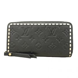 Portafoglio Zippy Monogram Empreinte Louis Vuitton Nero Beige