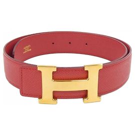 Cinturón reversible Hermès Roja