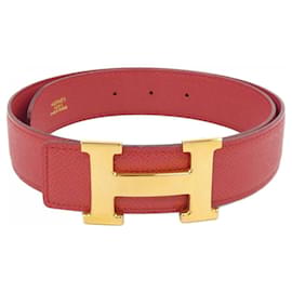 Hermès Hermes Reversible Belt Red