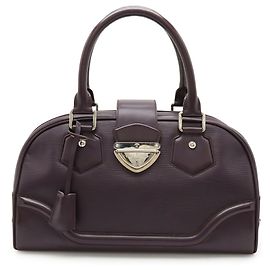 Louis Vuitton Epi Bowling Montaigne GM Handbag Dark purple
