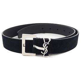 Cinturón Estándar Negro Saint Laurent Negro
