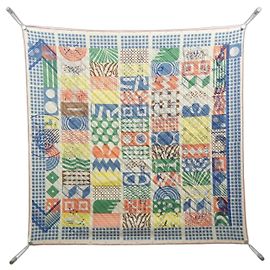 Sciarpa plissettata Hermès Twilly au Carré Multicolore