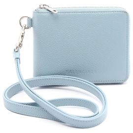 Balenciaga Essentials Kleine Geldbörse Blau