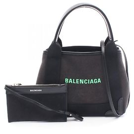 Balenciaga Navy Cabas XS Handtasche Schwarz