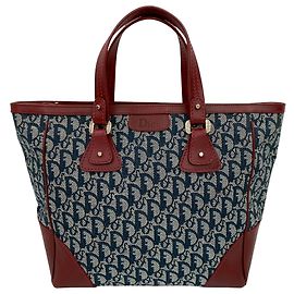 Dior Blau Diorissimo Trotter Canvas Zip Tote Blau Andere Bordeaux