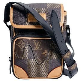 Sac Messenger Amazon Louis Vuitton Marron