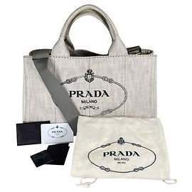 Bolsa Tote Canapa Prada em denim Outro