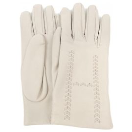 Guantes de cachemira cálidos Hermès en beige Beige