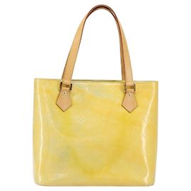 Sac à main Houston Monogram Vernis Louis Vuitton Jaune