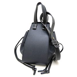 Loewe Hammock Drawstring Bag, Small Black