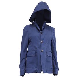 Blazer con capucha de un solo botón Thom Browne en algodón azul marino Azul Azul marino