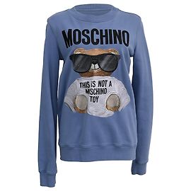 Suéter Moschino Couture en algodón azul claro Azul Azul claro