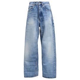 Saint Laurent High-Rise Wide-Leg Jeans in Light Blue Denim Blue Light blue