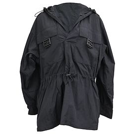 Fendi Washed Anorak in Black Nylon Black