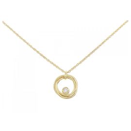 Autre Marque Colar de diamante Au750 Dourado
