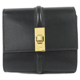 Céline Celine Small Wallet 16 Calf Wallet Black