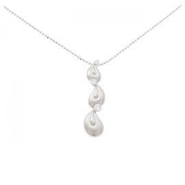Autre Marque Collar de diamantes Au750 Plata