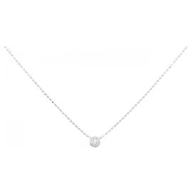 Autre Marque Collar de diamantes Au750 Plata
