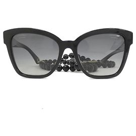 Chanel 5487 A Sunglasses Black Other